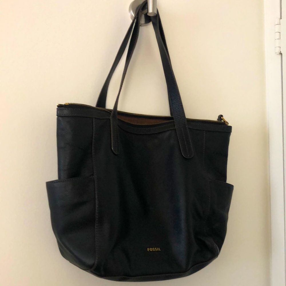 Fossil Black Shoulder Bag
